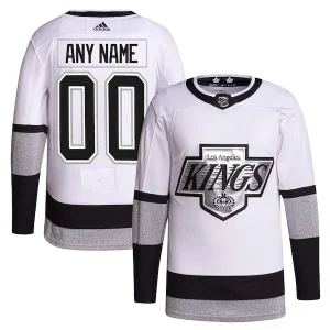 Magnificent Los Angeles Kings adidas Alternate 2021/22 Primegreen Authentic Custom Jersey   White