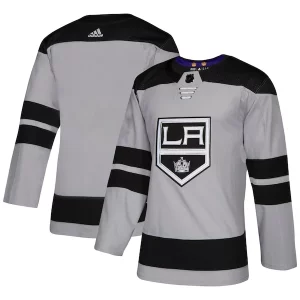 Stunning Los Angeles Kings adidas Alternate Authentic Jersey   Gray