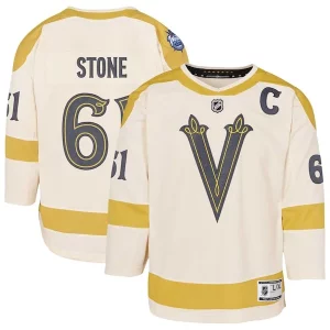 Gorgeous Mark Stone Vegas Golden Knights Preschool 2024 NHL Winter Classic Premier Player Jersey   Cream