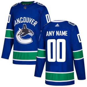 Stunning Men's Adidas Canucks Personalized Authentic Blue Home NHL Jersey