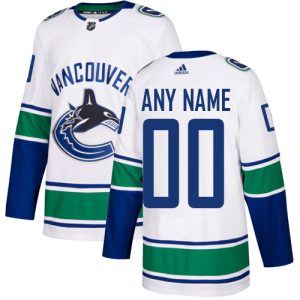 Premium Men's Adidas Canucks Personalized Authentic White Road NHL Jersey