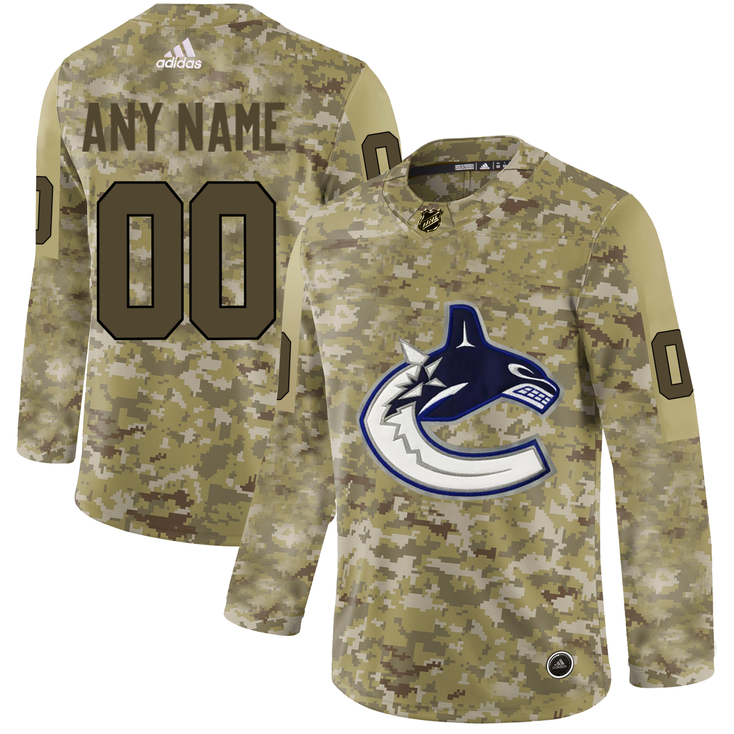 First - rate Men's Adidas Canucks Personalized Camo Authentic NHL Jersey