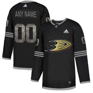 First - rate Men's Adidas Ducks Personalized Authentic Black Classic NHL Jersey