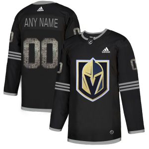 First - rate Men's Adidas Golden Knights Personalized Authentic Black Classic NHL Jersey