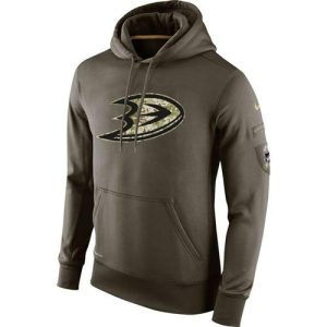 Magnificent Men's Anaheim Ducks Nike Salute To Service NHL Hoodie