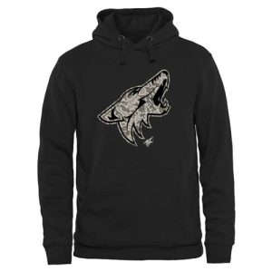 Superior Men's Arizona Coyotes Black Rink Warrior Pullover Hoodie