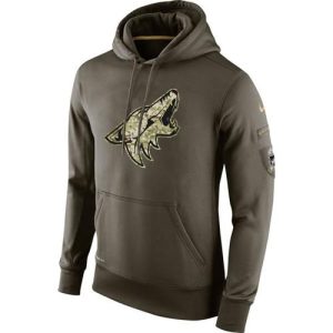 Exquisite Men's Arizona Coyotes Nike Salute To Service NHL Hoodie