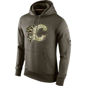 Magnificent Men's Calgary Flames Nike Salute To Service NHL Hoodie