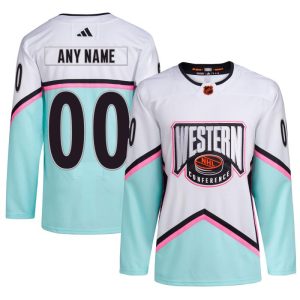 Outstanding Men's adidas White 2023 NHL All Star Game Western Conference Authentic Custom Jersey