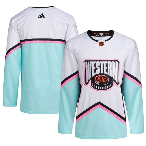 Stunning Men's adidas White 2023 NHL All Star Game Western Conference Authentic Jersey