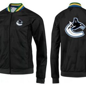 Gorgeous NHL Vancouver Canucks Zip Jackets Black 3