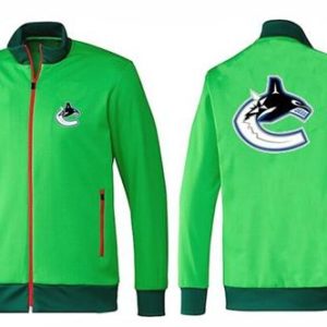 Magnificent NHL Vancouver Canucks Zip Jackets Green 1
