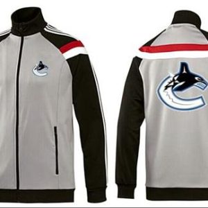 Exquisite NHL Vancouver Canucks Zip Jackets Grey