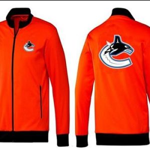 Exceptional NHL Vancouver Canucks Zip Jackets Orange