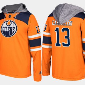 Splendid Oilers #13 Michael Cammalleri Orange Name And Number Hoodie