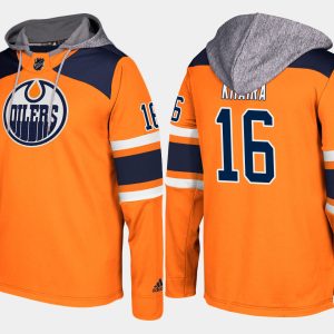 Splendid Oilers #16 Jujhar Khaira Orange Name And Number Hoodie