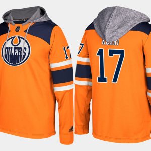 Splendid Oilers #17 Jari Kurri Orange Name And Number Hoodie