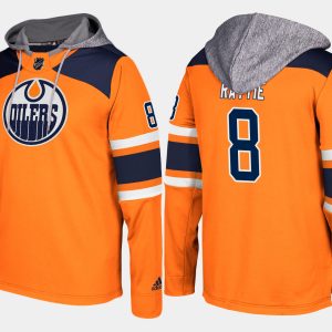 Outstanding Oilers #8 Ty Rattie Orange Name And Number Hoodie