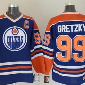 Stunning Oilers #99 Wayne Gretzky Light Blue CCM Throwback Stitched NHL Jersey