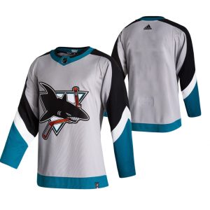 Exceptional San Jose Sharks Blank Grey Men's Adidas 2020 21 Reverse Retro Alternate NHL Jersey