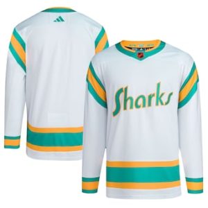 Gorgeous San Jose Sharks Blank Men's adidas Reverse Retro 2.0 Authentic Player Jersey   White