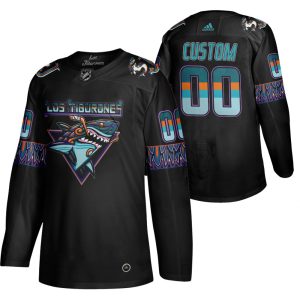 Magnificent San Jose Sharks Custom Men's Adidas 2020 Los Tiburones Limited NHL Jersey Black