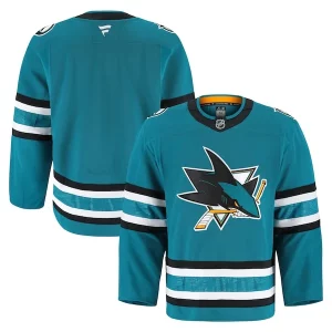 Exceptional San Jose Sharks Home Authentic Pro Jersey   Teal