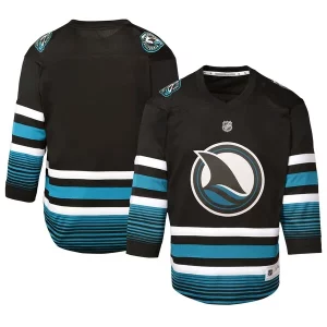 Gorgeous San Jose Sharks Youth Alternate Replica Jersey   Black