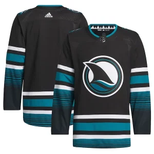Exceptional San Jose Sharks adidas Alternate Authentic Primegreen Jersey   Black