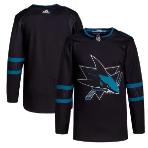 Splendid San Jose Sharks adidas Men's Alternate Primegreen Authentic Jersey   Black