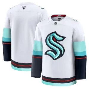 Premium Seattle Kraken Away Premium Jersey   White/Navy