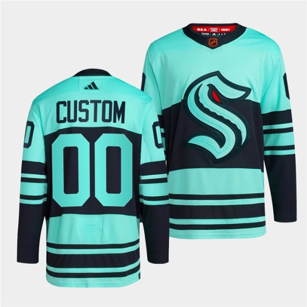Exceptional Seattle Kraken Custom Men's adidas Reverse Retro 2.0 Authentic Player Jersey Blue