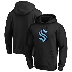 Superior Seattle Kraken Primary Logo Pullover Hoodie Black