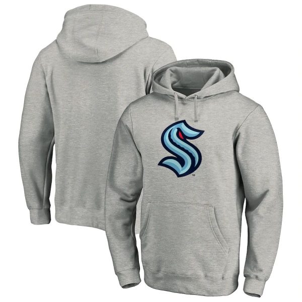 Splendid Seattle Kraken Primary Logo Pullover Hoodie Heather Gray