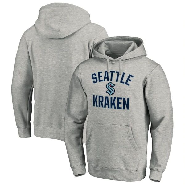 Superior Seattle Kraken Victory Arch Pullover Hoodie Heather Gray