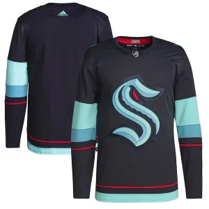 First - rate Seattle Kraken adidas Home Authentic Primegreen Jersey   Navy