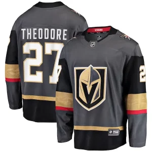 Outstanding Shea Theodore Vegas Golden Knights Alternate Breakaway Player Jersey   Gray