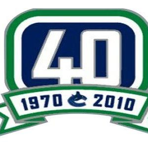 Gorgeous Stitched NHL Vancouver Canucks 40th Anniversary Jersey Patch