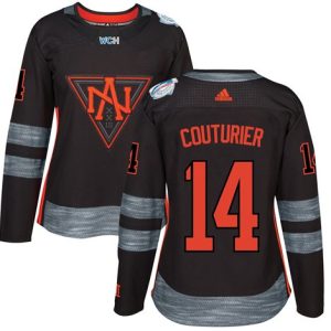 Gorgeous Team North America #14 Sean Couturier Black 2016 World Cup Women's Stitched NHL Jersey