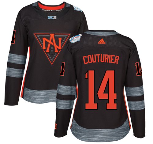 Gorgeous Team North America #14 Sean Couturier Black 2016 World Cup Women's Stitched NHL Jersey