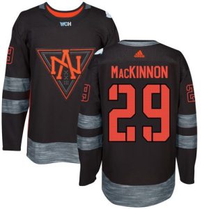 Superior Team North America #29 Nathan MacKinnon Black 2016 World Cup Stitched NHL Jersey