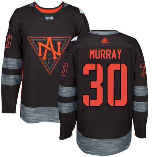 Outstanding Team North America #30 Matt Murray Black 2016 World Cup Stitched NHL Jersey
