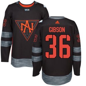 First - rate Team North America #36 John Gibson Black 2016 World Cup Stitched NHL Jersey
