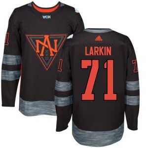 Exquisite Team North America #71 Dylan Larkin Black 2016 World Cup Stitched Youth NHL Jersey