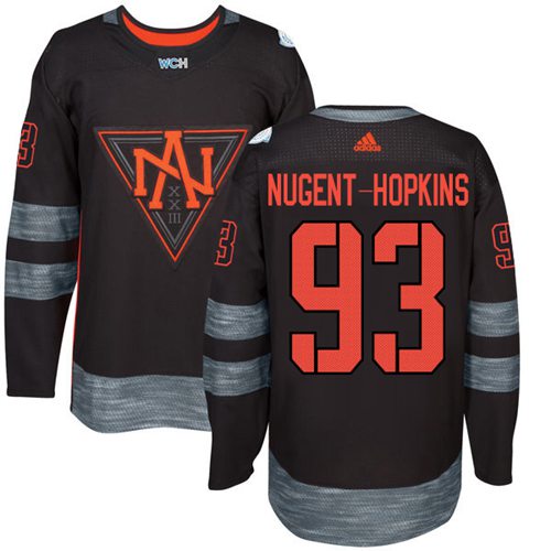 Splendid Team North America #93 Ryan Nugent Hopkins Black 2016 World Cup Stitched Youth NHL Jersey