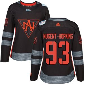 Magnificent Team North America #93 Ryan Nugent Hopkins Black 2016 World Cup Women's Stitched NHL Jersey