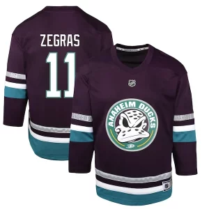 Splendid Trevor Zegras Anaheim Ducks Preschool 30th Anniversary Replica Player Jersey – Purple