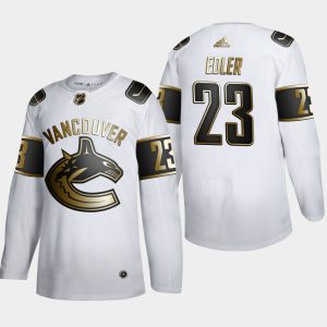Splendid Vancouver Canucks #23 Alexander Edler Men's Adidas White Golden Edition Limited Stitched NHL Jersey