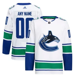 Exquisite Vancouver Canucks adidas Away Primegreen Authentic Custom Jersey   White