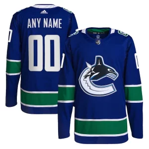 First - rate Vancouver Canucks adidas Home Primegreen Authentic Custom Jersey   Royal